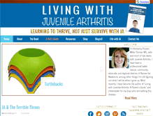 Tablet Screenshot of livingwithjuvenilearthritis.com
